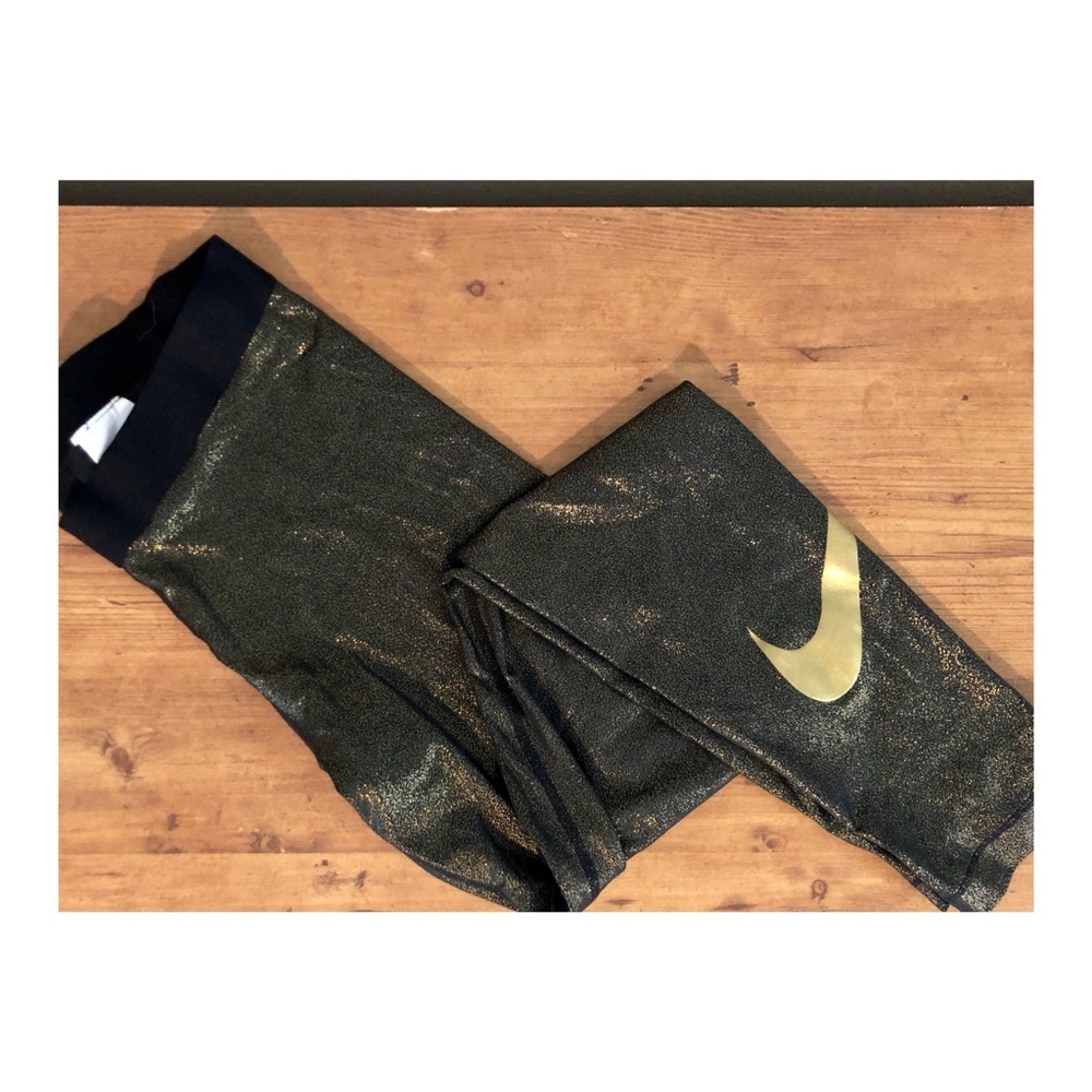 Nike gold leggings